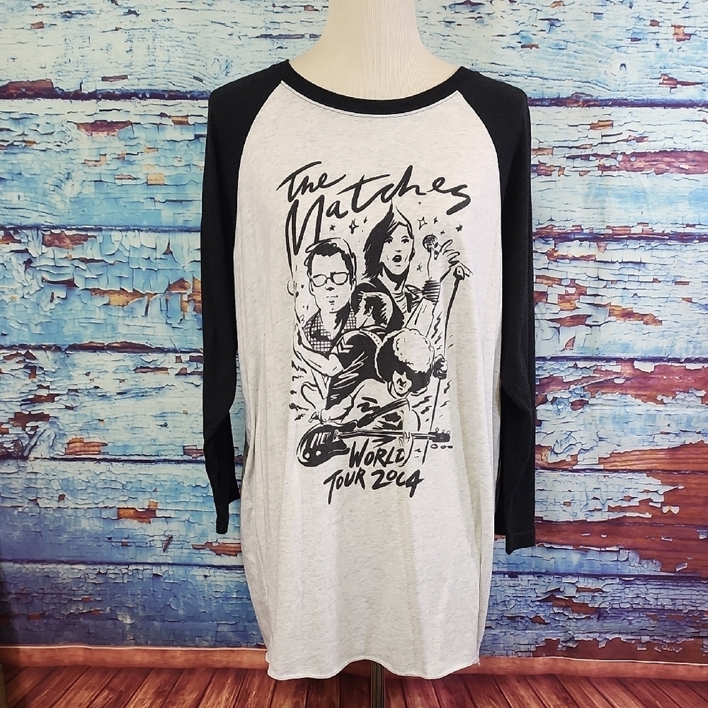 The Matches World Tour Band Raglan Tee 2004 Size XL